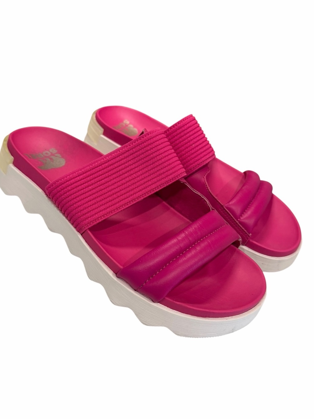 Sorel Women's Viibe Slide Sandals Fuchsia Fizz Size 11